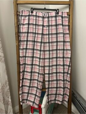 Victoria's Secret Pink and Black Plaid Pajama Pants